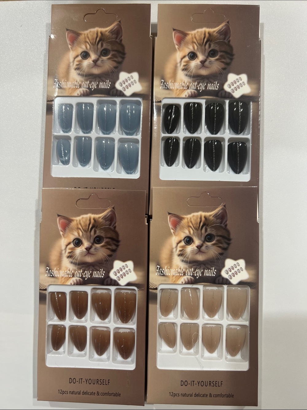 4 Sets Of Car Eye Press On Nails & 1 BONUS SURPRISE!